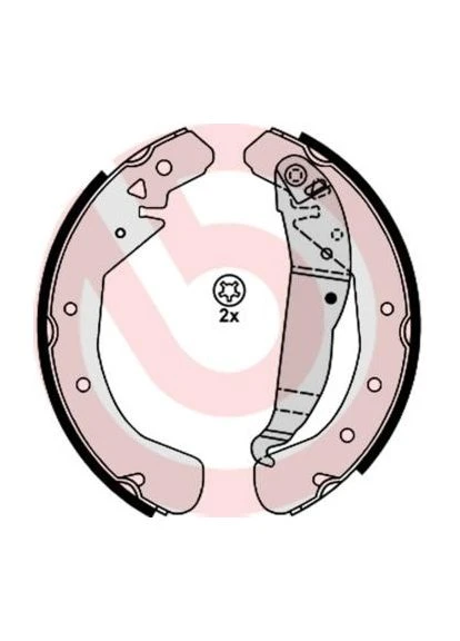 Гальмівні колодки барабанні S59 525 Brembo (390291396)