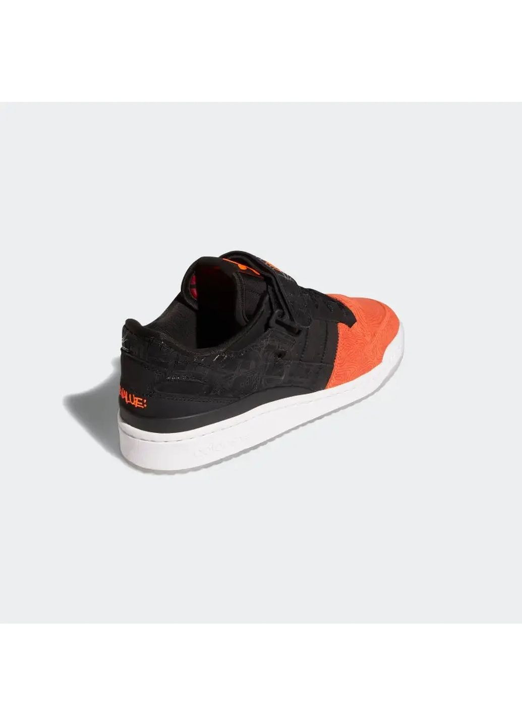 Чорні кросівки чоловічі forum low atlanta black/orange gz6604 adidas