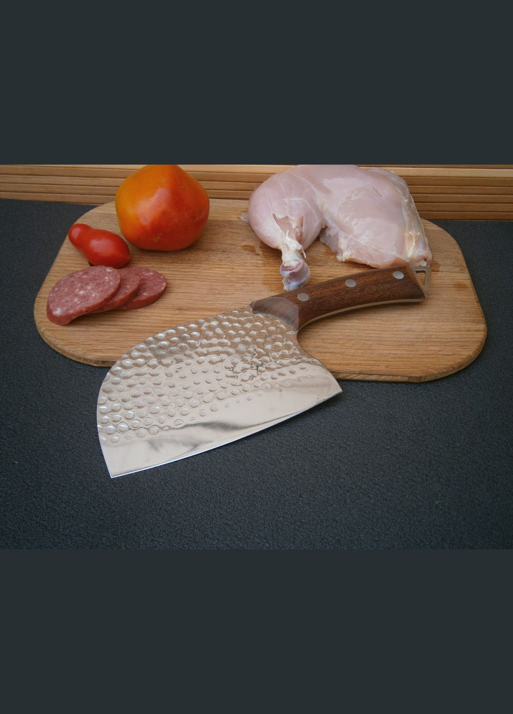 Нож топор поварский Sonmelony Chef SD-8 фултанг 28 см No Brand (302391856)