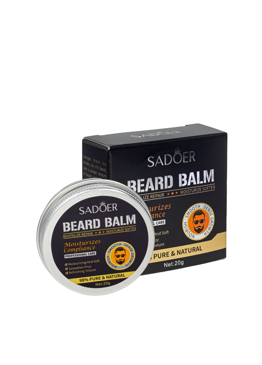 Бальзам для смягчения и укладки бороды Beard Balm Professional Care 20 г SD32452 SADOER (335050689)