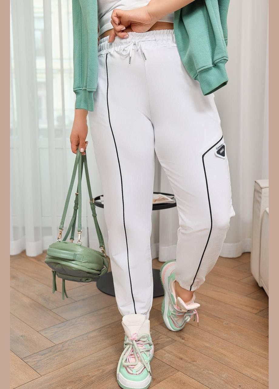 Белые спортивные, повседневный демисезонные карго брюки LeVi