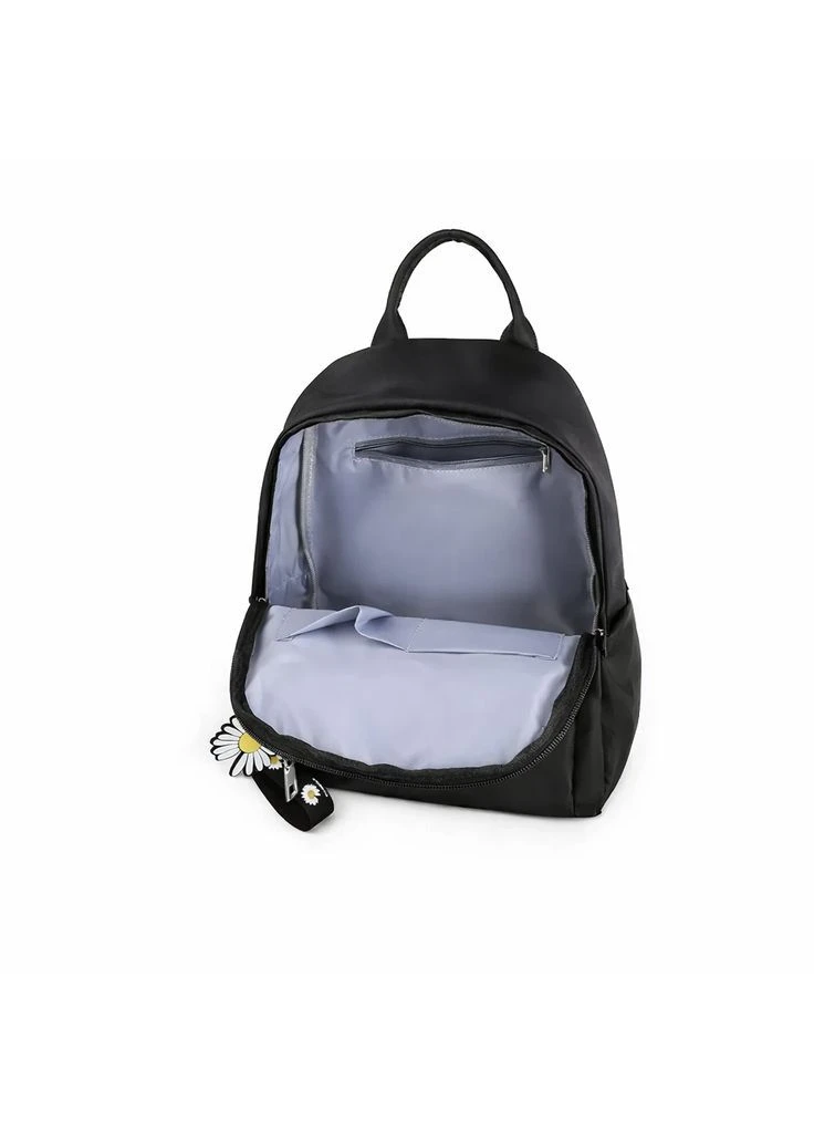 Рюкзак женский городской черный из нейлоновой ткани No Brand (389168527)