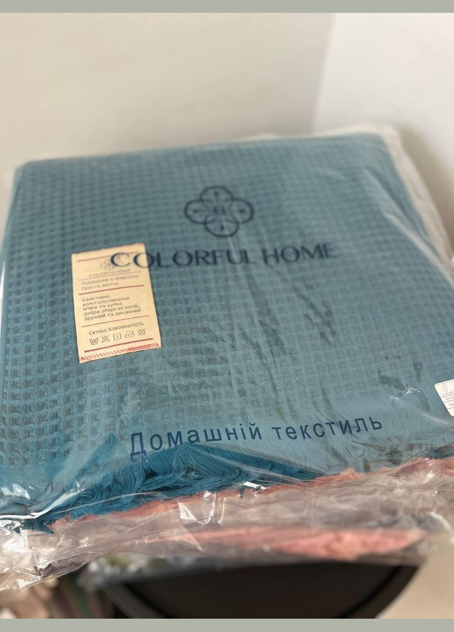 Покрывало вафельное хлопок летнее 200х230 см (П4К-rai-pike-001-02) No Brand (308754410)