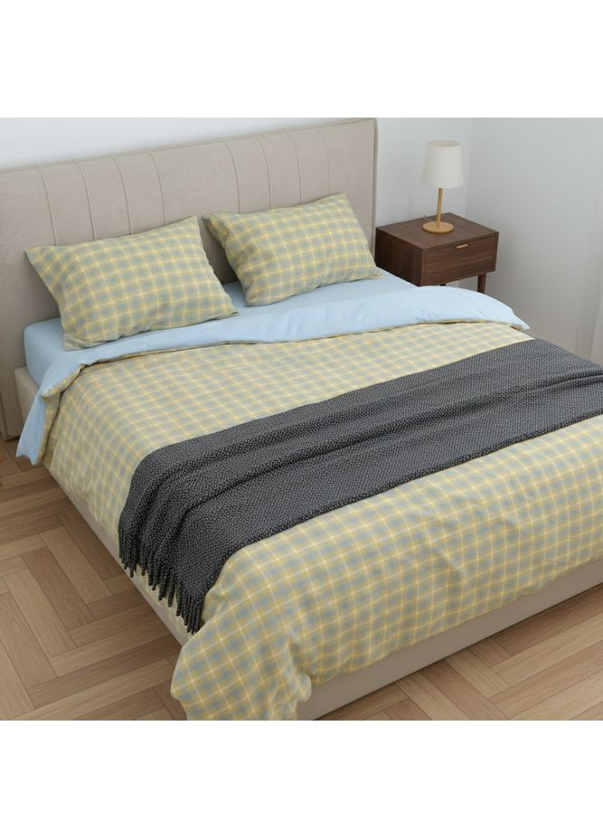 Комплект постельного белья Евро Вареный хлопок Wash Printed 02 Viluta (373034050)