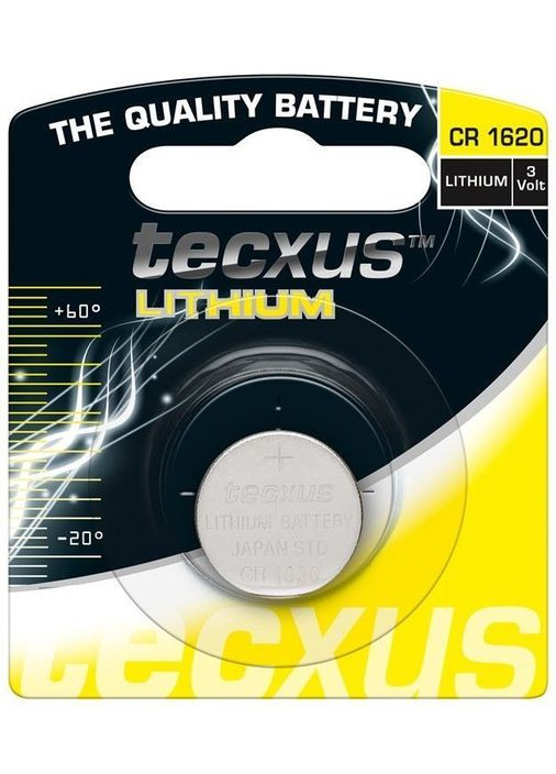 Батарейка CR1620 75mAh x1шт Lithium 3V Tecxus (372845744)
