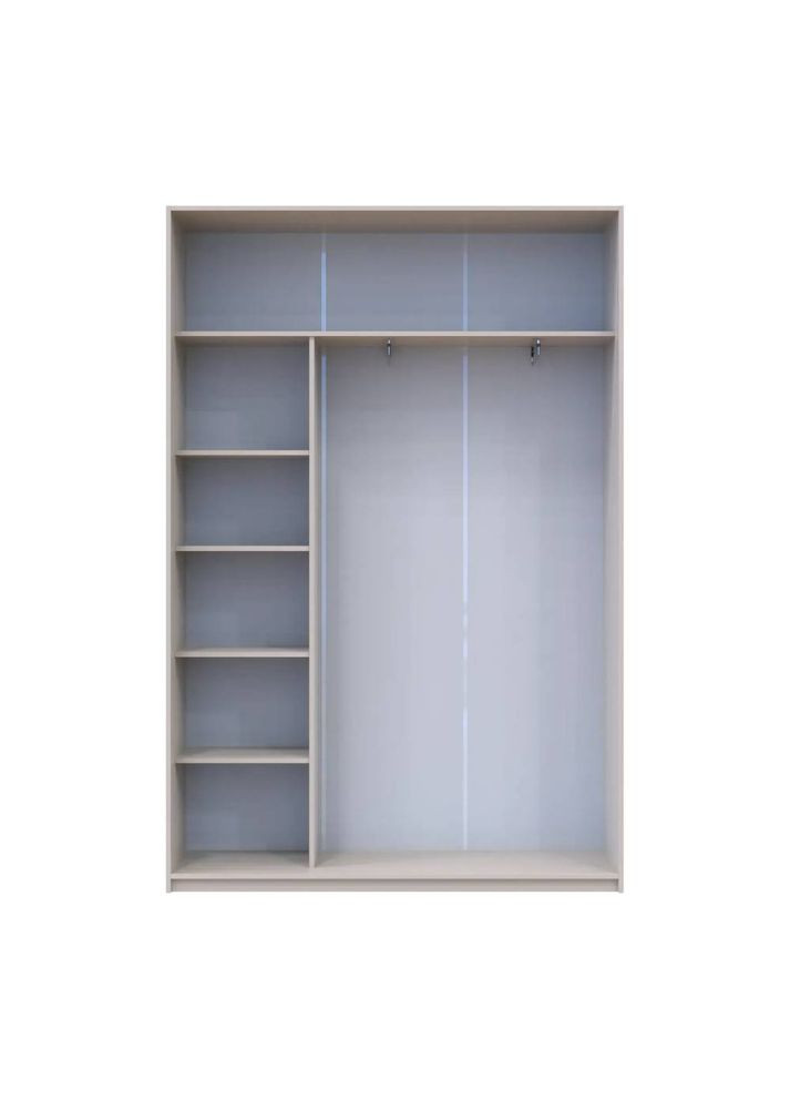 Шафа-купе Сіті Лайт Кашемір 2 дзеркала 150х45х225 (DRS-011799) Doros (361998777)