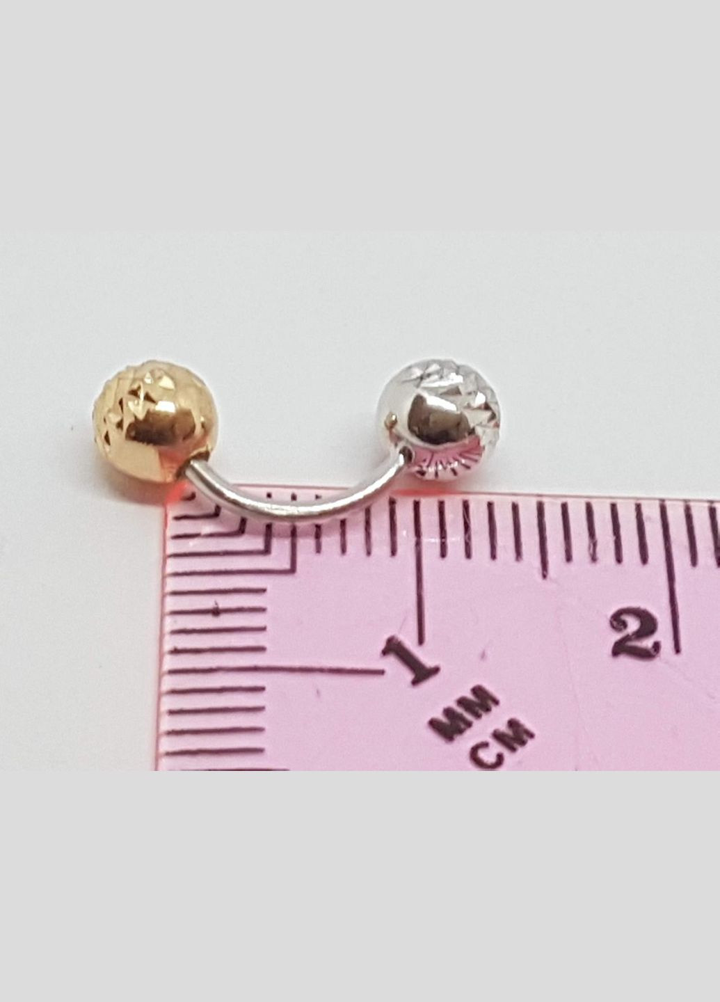 Золота сережка-пірсинг. 320129_5_А_КБ FAVORITUM (269538747)