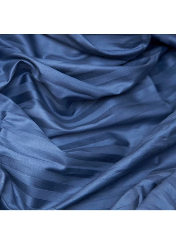 Простирадло на резинці Satin Stripe 180х200х10 см (MS-850004996) Moon&Star Delfi Blue (386590914)