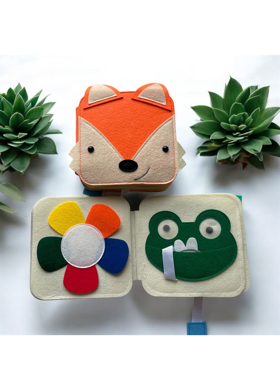 Перша розвиваюча книга малюка з фетру «Лисичка» No Brand (366971256)