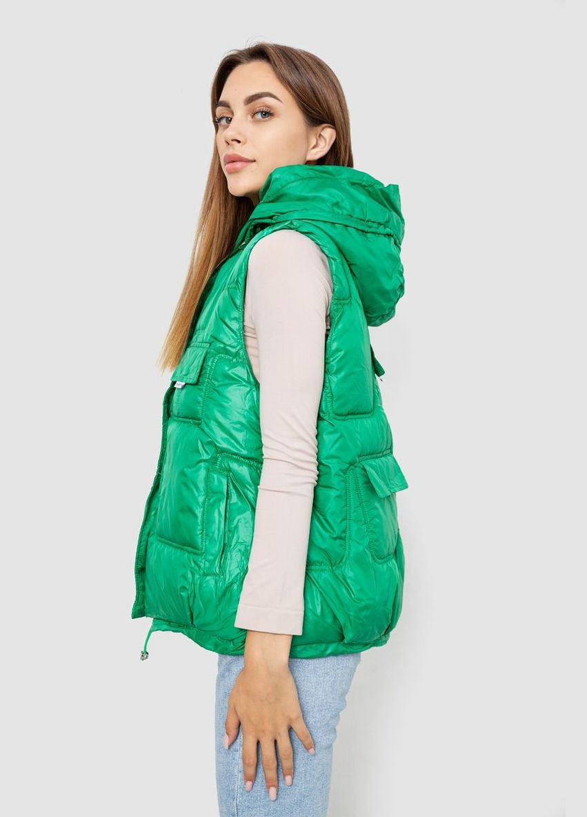 Жилет женский однотонный с капюшоном Ager 244R810 (301768985)