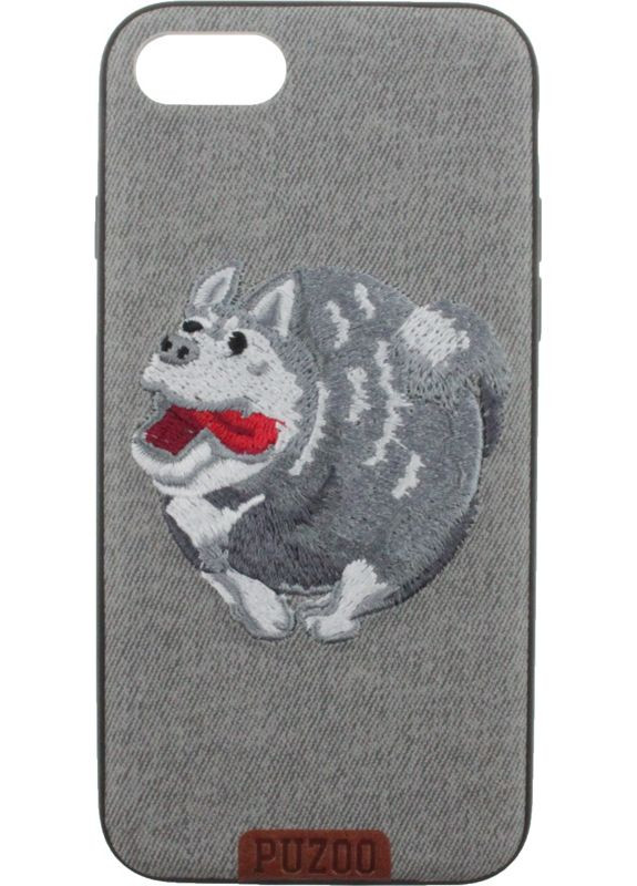 Чехолнакладка TPU+TPU with стилработа craft Ballon Dog iPhone 7/8/SE 2020 Gray PUZOO (301783260)
