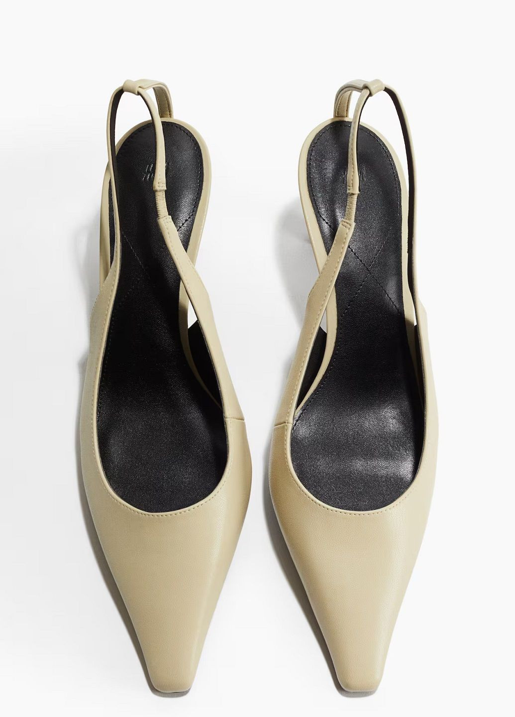 H&M Туфлі світло-бежевий з штучна шкіра, швеція — демісезон (353799392)