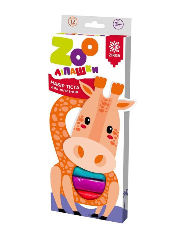 Тісто для ліплення ZOOліпашки Жираф (12 кольорових стіків по 35 г) 140211 (2000001402115) shop (2000001402115) Zirka (365695738)