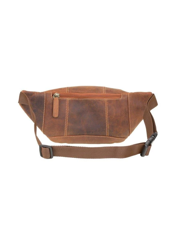 Сумка на пояс чоловіча (бананка) шкіряна 720 Bumbag (Oil Tan) коричнева Visconti (366978823)