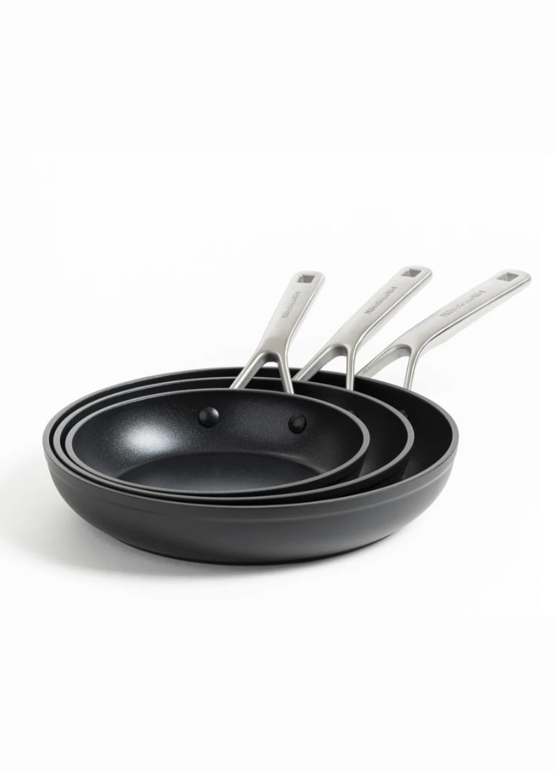 Набор сковородок KitСhenAid FHA СС005699-001 3 предмета черный KitchenAid (347247293)