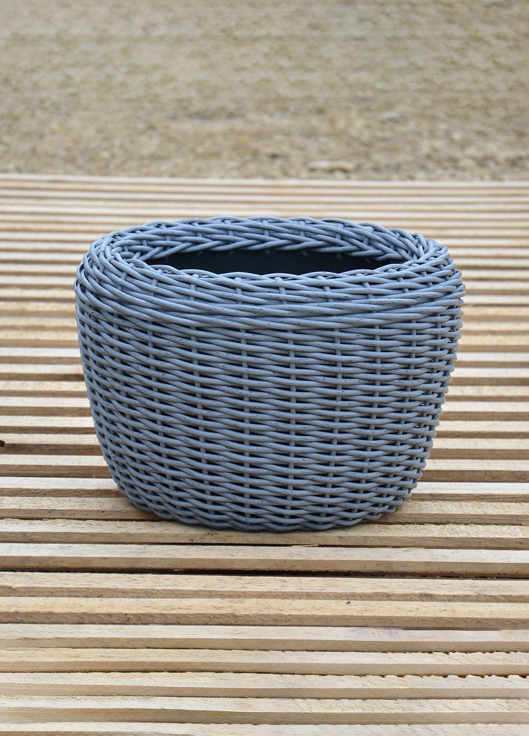 Кашпо 20 літрів (горщик для квітів та рослин),Вазон із штучного ротангу ручної роботи. Handmade (329193708)