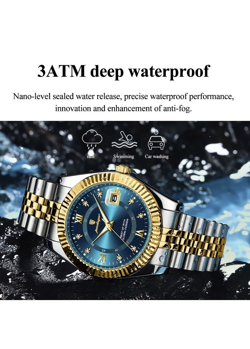 Наручний годинник чоловічий Dublin Сріблястий (3321) Poedagar (362975859)