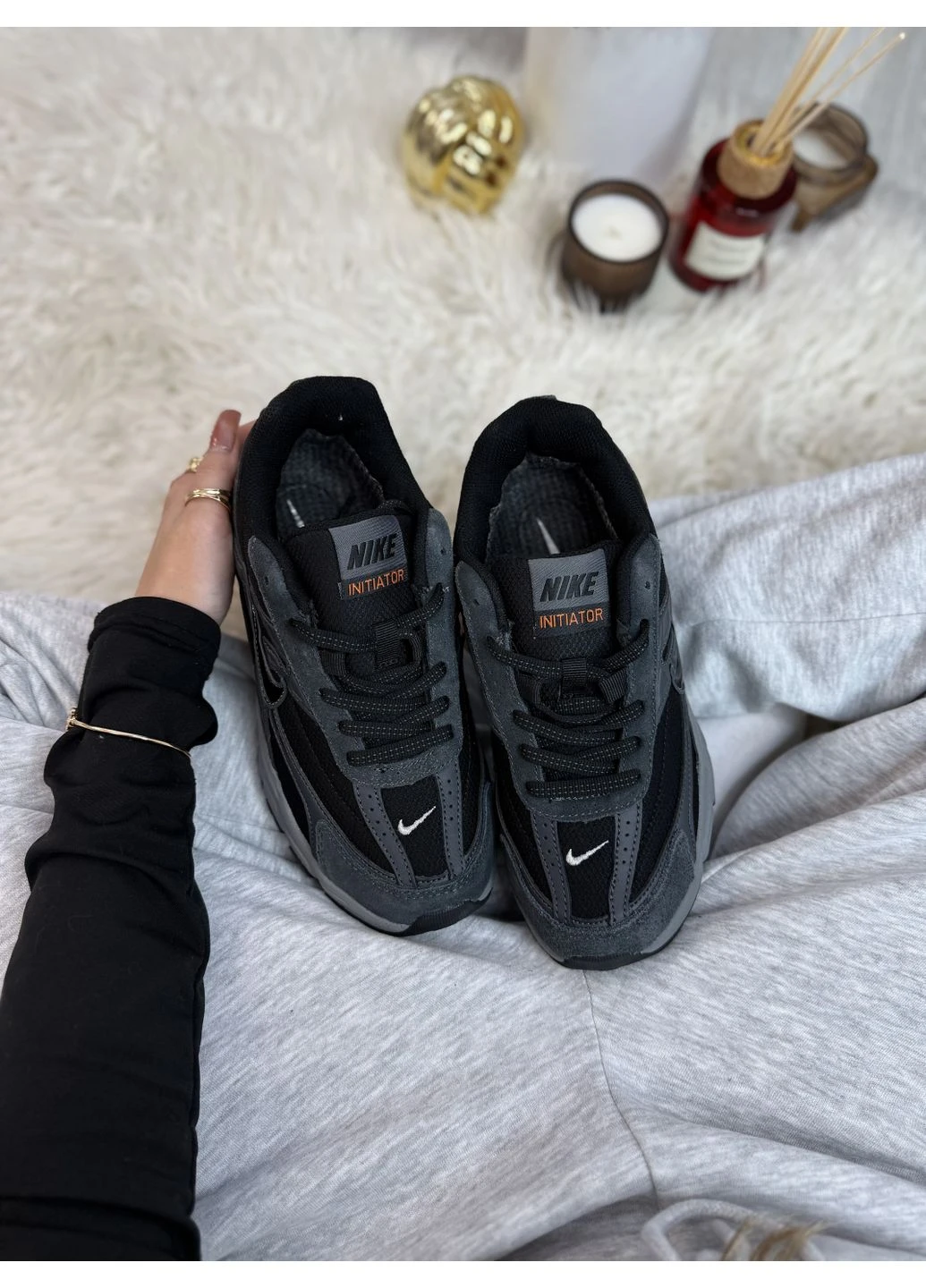 Чорні літні кросівки nike initiator gore-tex black grey найк інітіатор No Brand