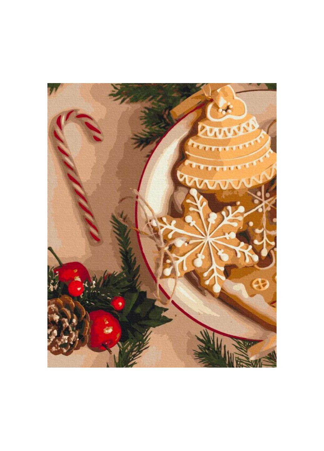 Картина за номерами "Бабусине печиво на Різдво", 40х50 см, BS52505 Brushme (292145637)