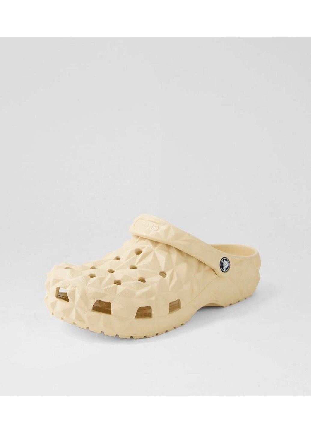 Бежевые сабо кроксы Crocs без каблука