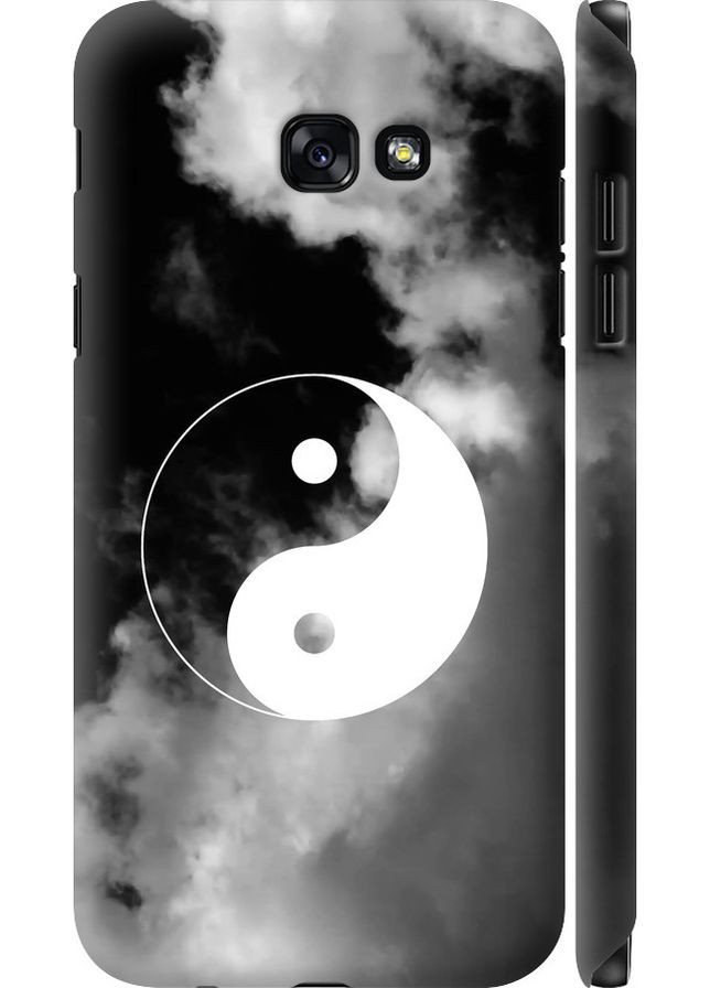 3D пластиковый матовый чехол 'Инь и Янь' для Samsung Galaxy A7 (2017) Endorphone Samsung Galaxy A7 (2017) (366340266)