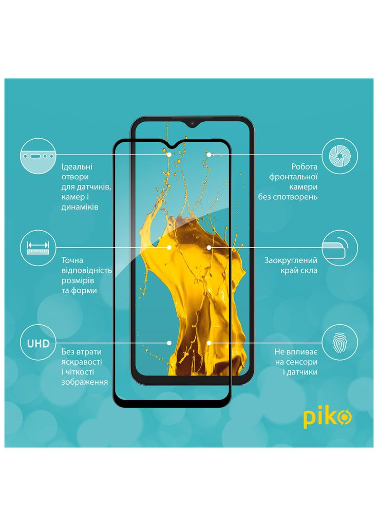Скло захисне (m469049) Piko Full Glue Xiaomi Poco M5 Black (367066175)