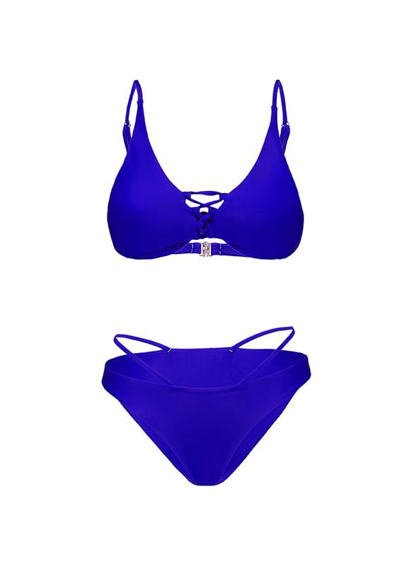 Темно-синій літній купальник No Brand