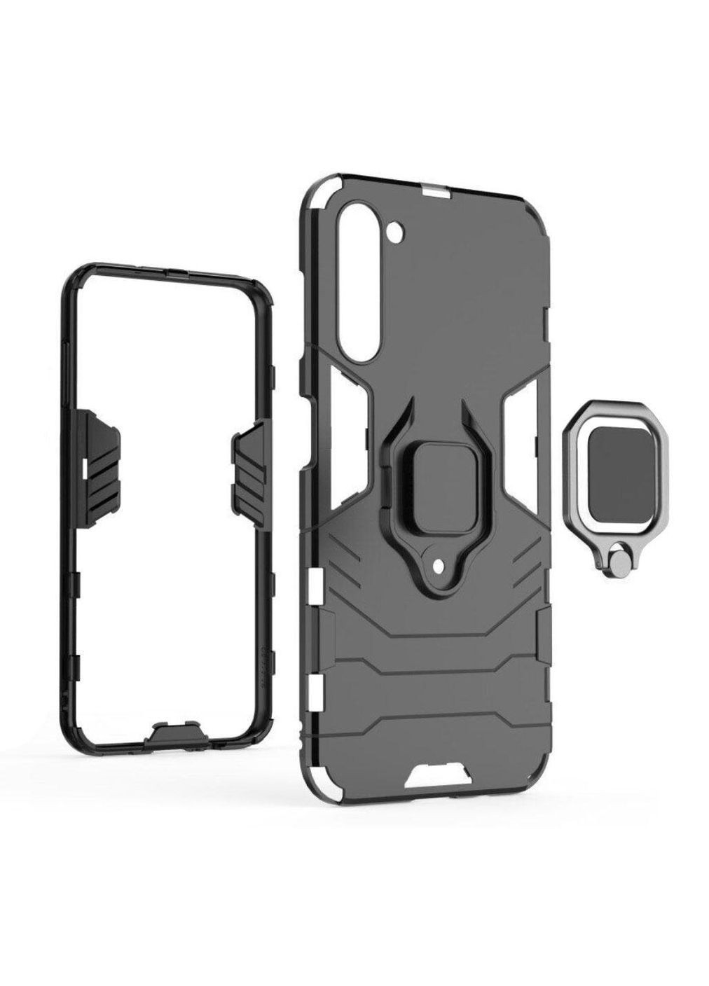 Чехол бампер Ring Armor для Samsung Galaxy S24 FE (SM-S721) - Black Primolux (317268533)