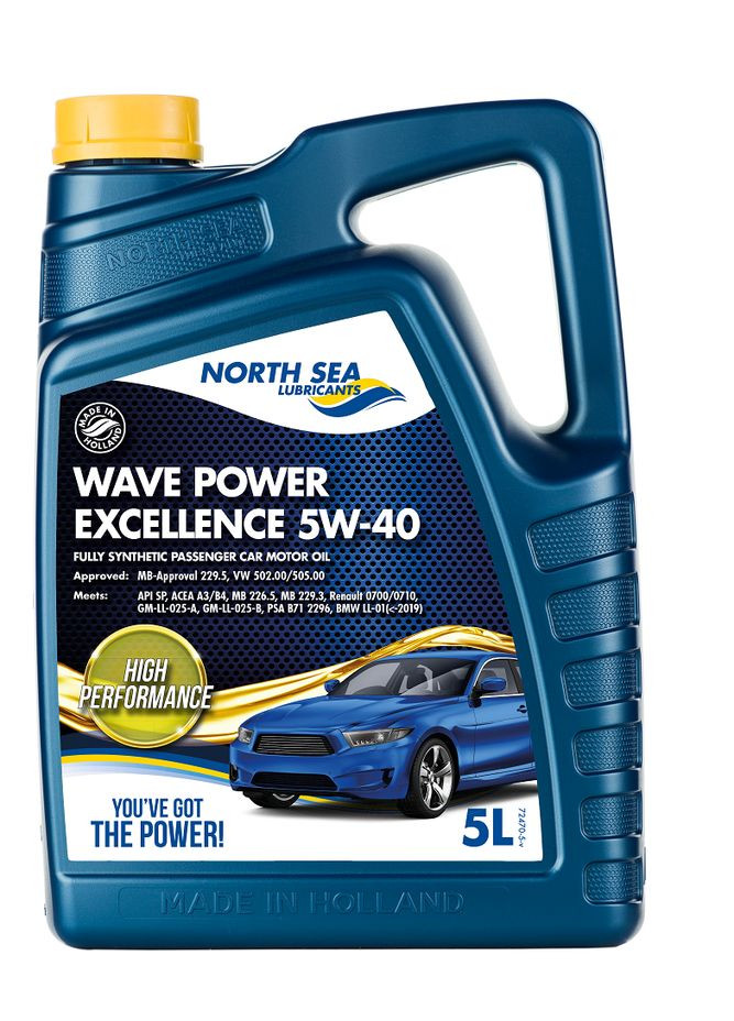 Синтетическое моторное масло для легковых автомобилей WAVE POWER EXCELLENCE 5W-40 5л No Brand (341720834)