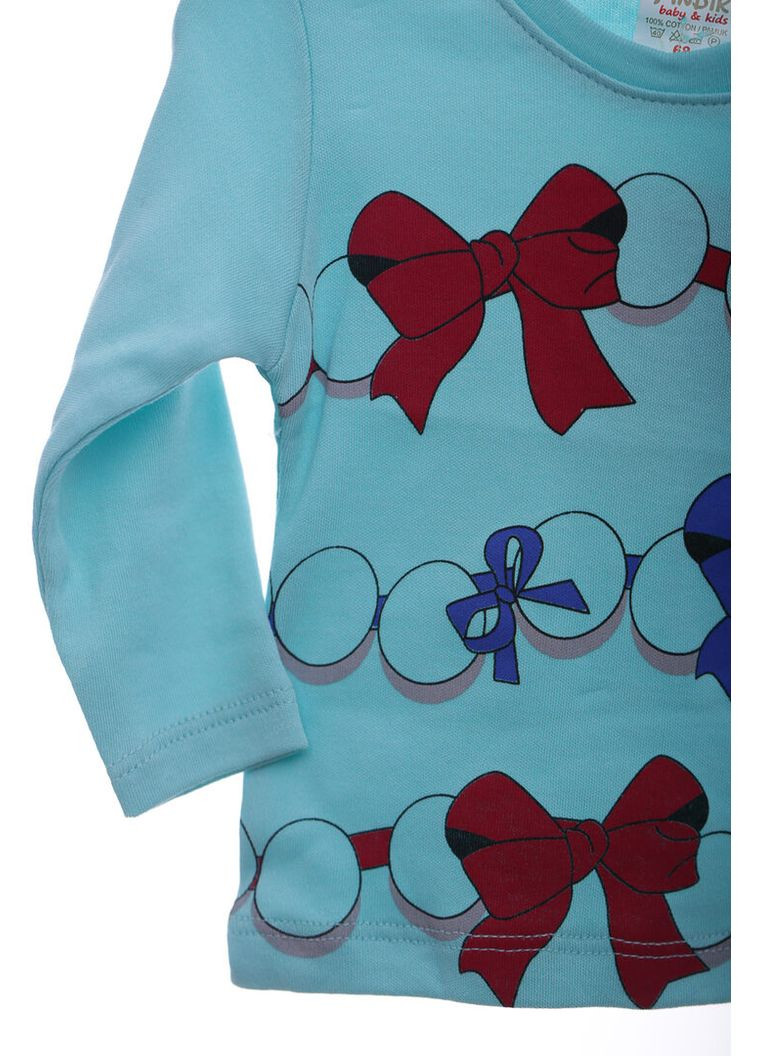 Водолазка для девочки Бантик хлопок Murat Baby бирюзовый 74 см (41859) BABYKROHA (315721066)