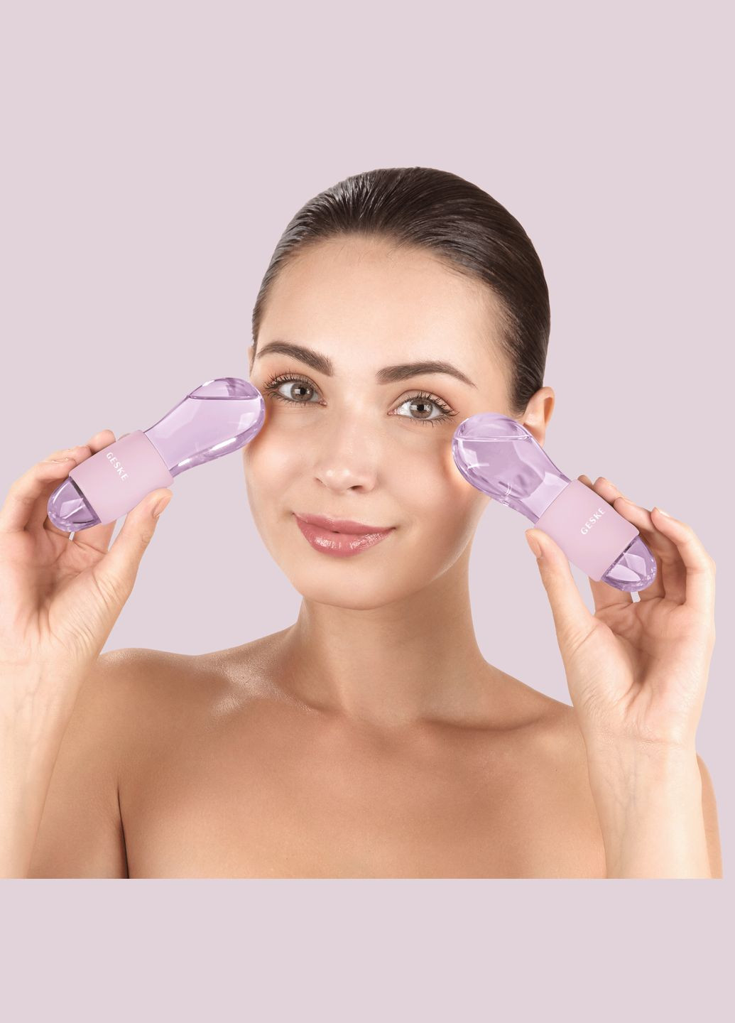 Подвійний масажер для очей Cool&Warm Duo Eye Massager 7в1 pink GESKE (341526098)