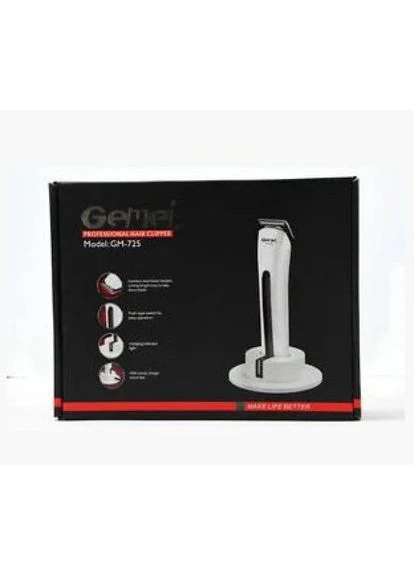 Машинка для стрижки GM-725 триммер, беспроводная (3387-Mast) Gemei (322127514)