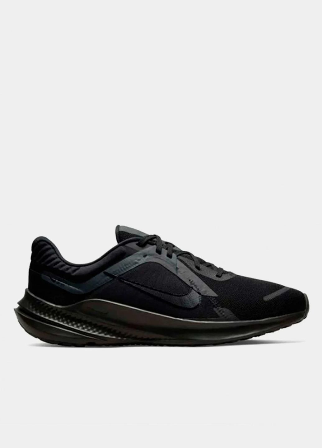 Чорні всесезон кросівки чоловічі quest 5 dd0204-003 весна-літо сітка текстиль чорні Nike