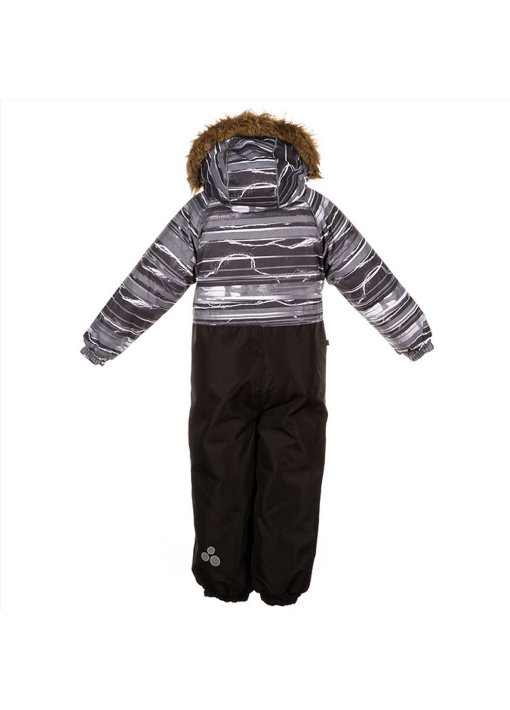 Сіра дитячий комбінезон fenno, сірий з принтом, розмір 104 (82648) Huppa 36240030-82648-104