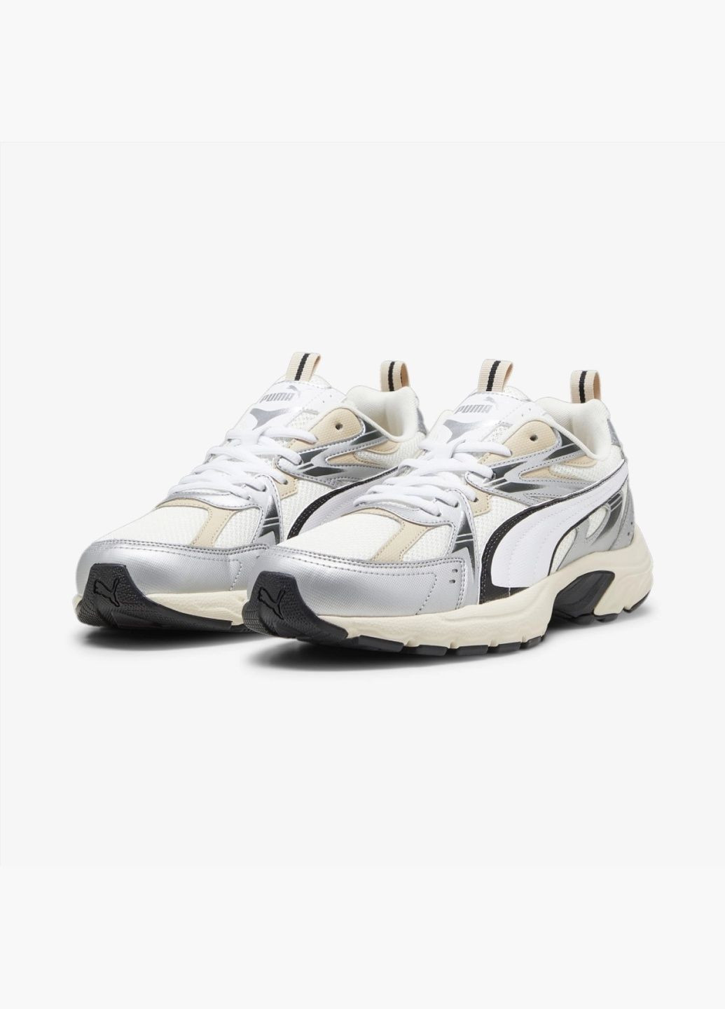 Білі всесезонні кросівки milenio tech white/metallic 392322-04 Puma