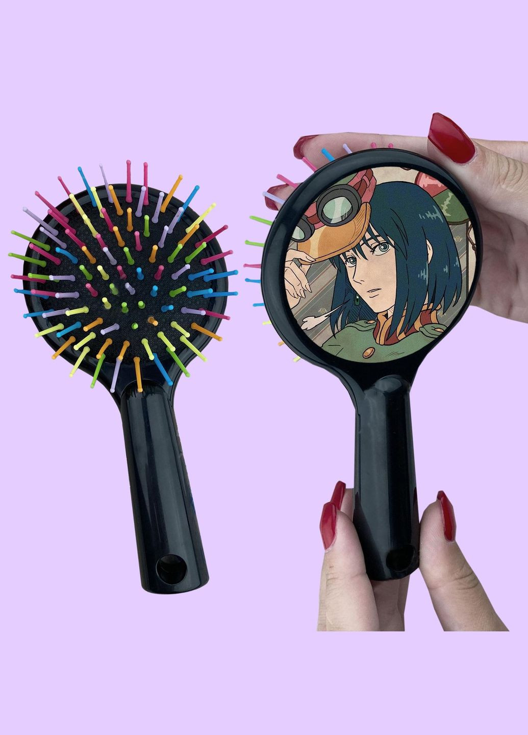 Гребінець для волосся Аніме Ходячий замок #0004 чорний No Brand (315041235)