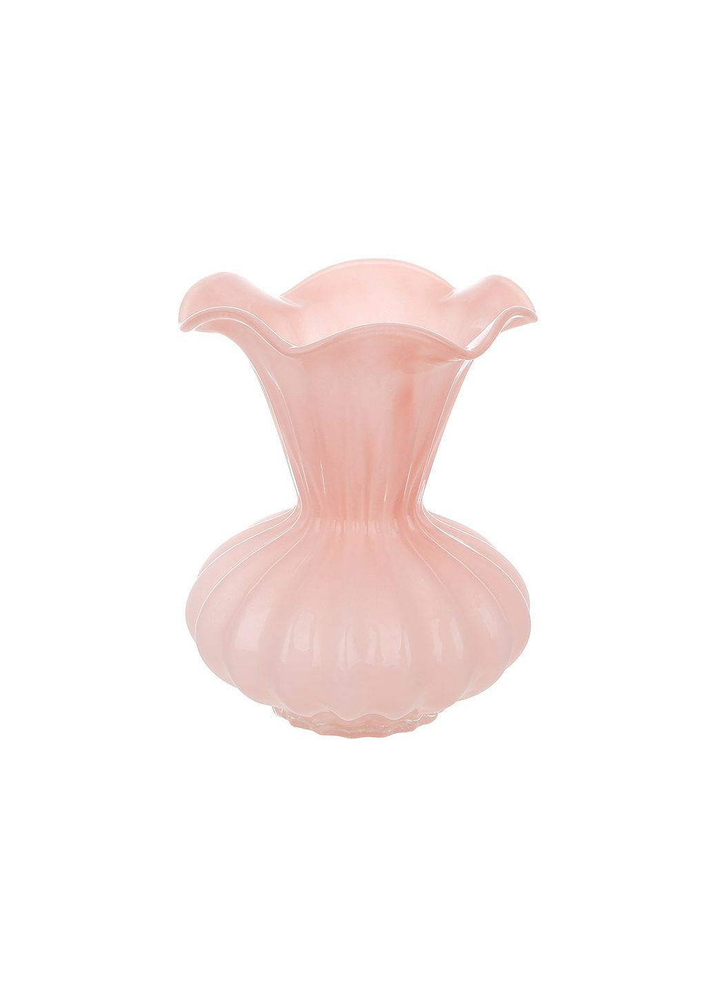 Ваза стеклянная Monika, 14*14*17см, розовый BonaDi (324447035)
