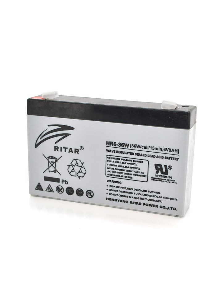 Аккумуляторная батарея AGM HR6-36W, Gray Case, 6V 9.0Ah ( 151 х 34 х 94 (100 ) 1.35kg Q10 Ritar (361852291)