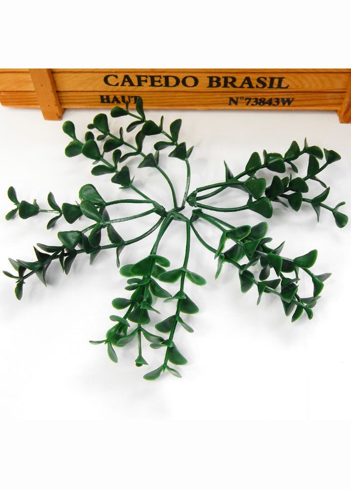 Штучне листя Самшит (3 гілочки), 7,5 см, пластик, 10 шт No Brand (340484011)