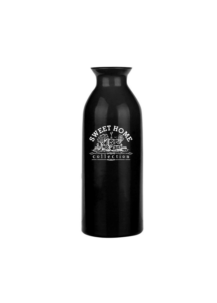 Вазабутылка черная стеклянная 25 см -7150 No Brand (272149779)