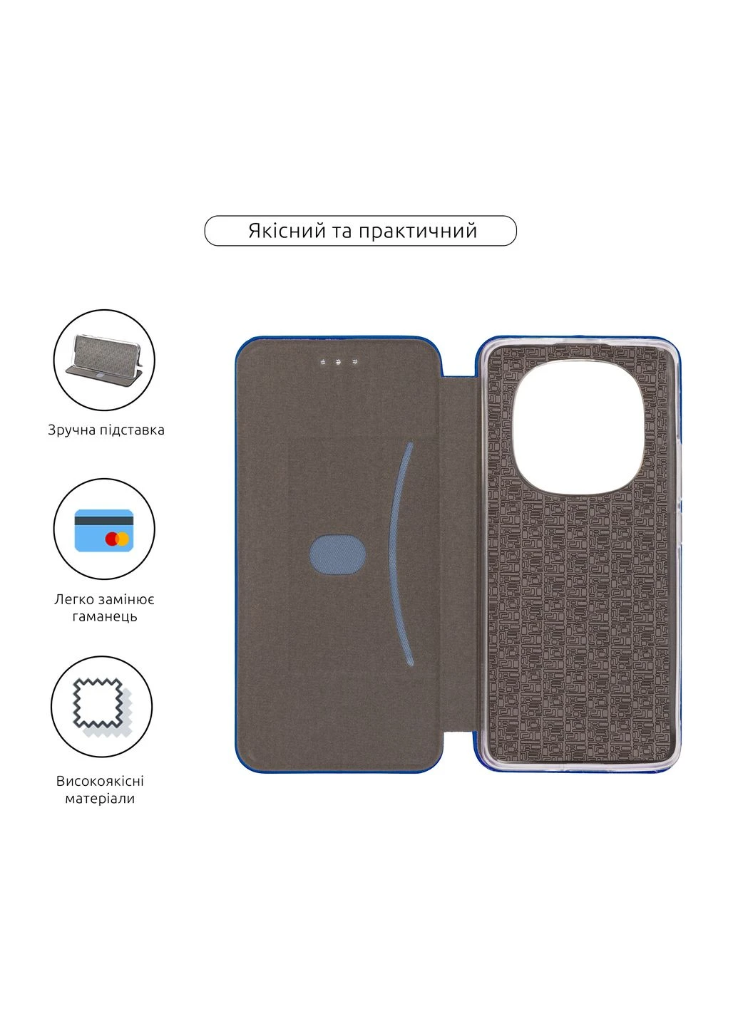 Чехол-книжка G-Case для Xiaomi Redmi Note 14 Pro 4G Blue (ARM79787) ArmorStandart (343049504)