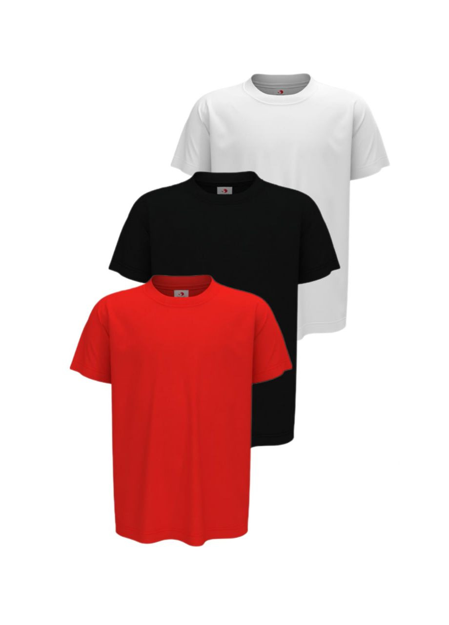 Комбінована демісезонна набір 3 шт "футболка дитяча для дівчинки st2200w-whi-blo-sre" Stedman CLASSIC-T KIDS