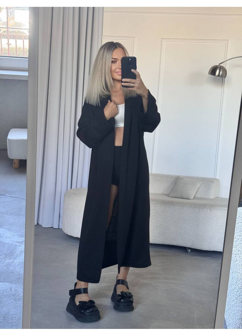 Черный демисезонный кардиган Vione