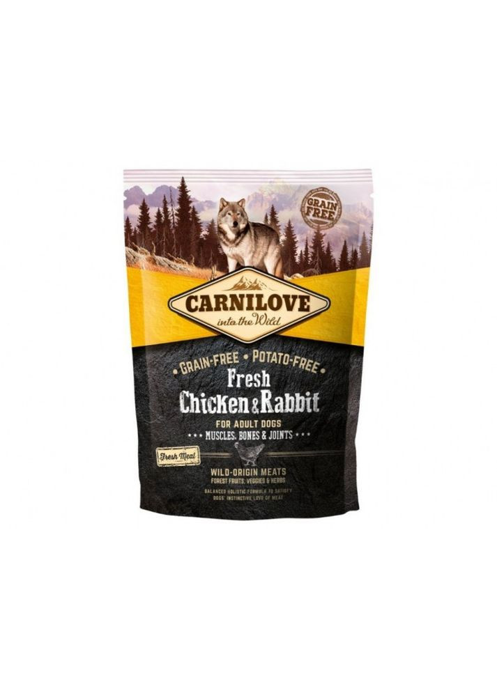 Сухий корм Fresh Chicken & Rabbit 1.5 kg (для дорослих собак) Carnilove (293408324)