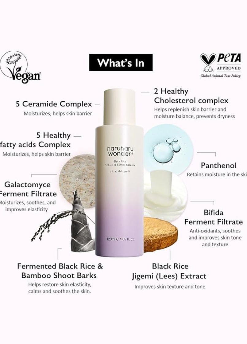 Успокаивающая эссенция для лица Black Rice Probiotics Barrier Essence 120 ml HARUHARU (317171432)