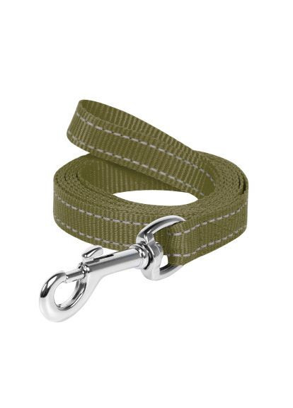 Повідець для собак (045931) Dog Extreme з нейлону Ш 14 мм Д 150 см хакі (366487682)