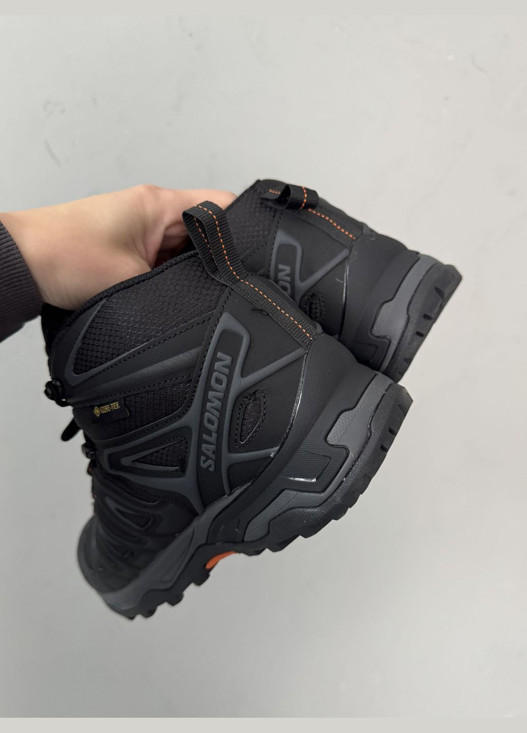 Чорні Зимовий кросівки зимові чоловічі salomon speed cross pro winter gore-tex black fur | саломон спід крос про чорні з хутром No Brand