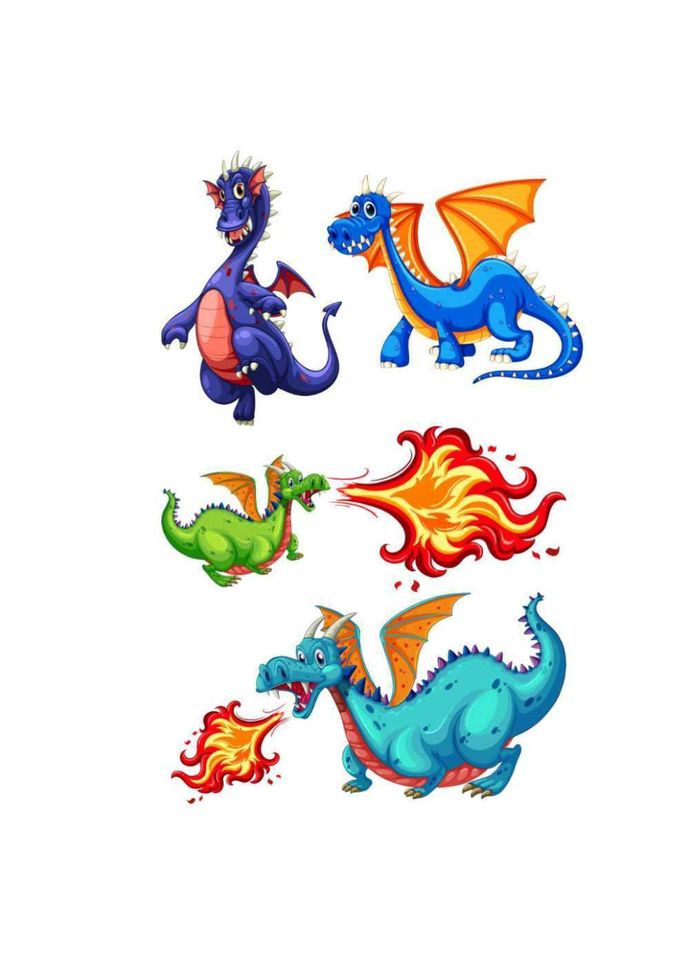 Тимчасове татуювання Дракони 74077871, 4 зображення Ink-Ok (364960589)