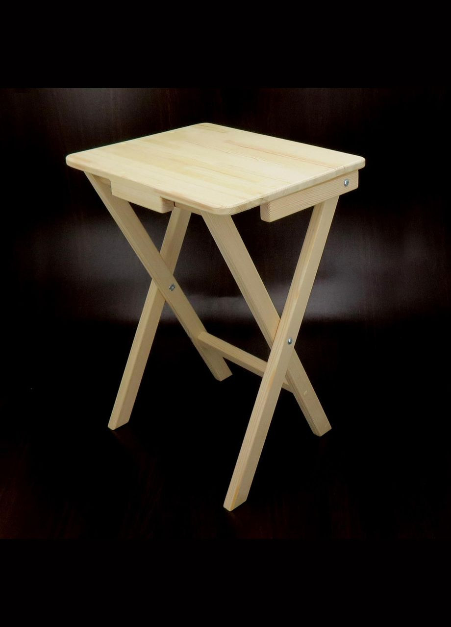 Столик розкладний з дерева Дарлінг бланже (СУН-000101) No Brand (328960176)