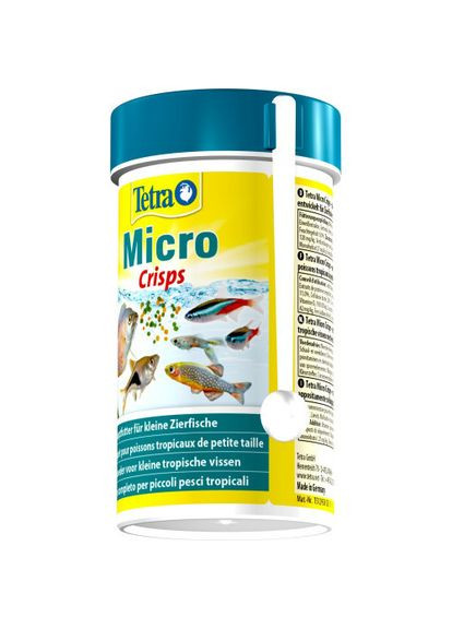 Корм Micro Crisps для акваріумних дрібних рибок, 100 мл (мікрочіпси) Tetra (322874834)